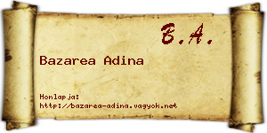 Bazarea Adina névjegykártya